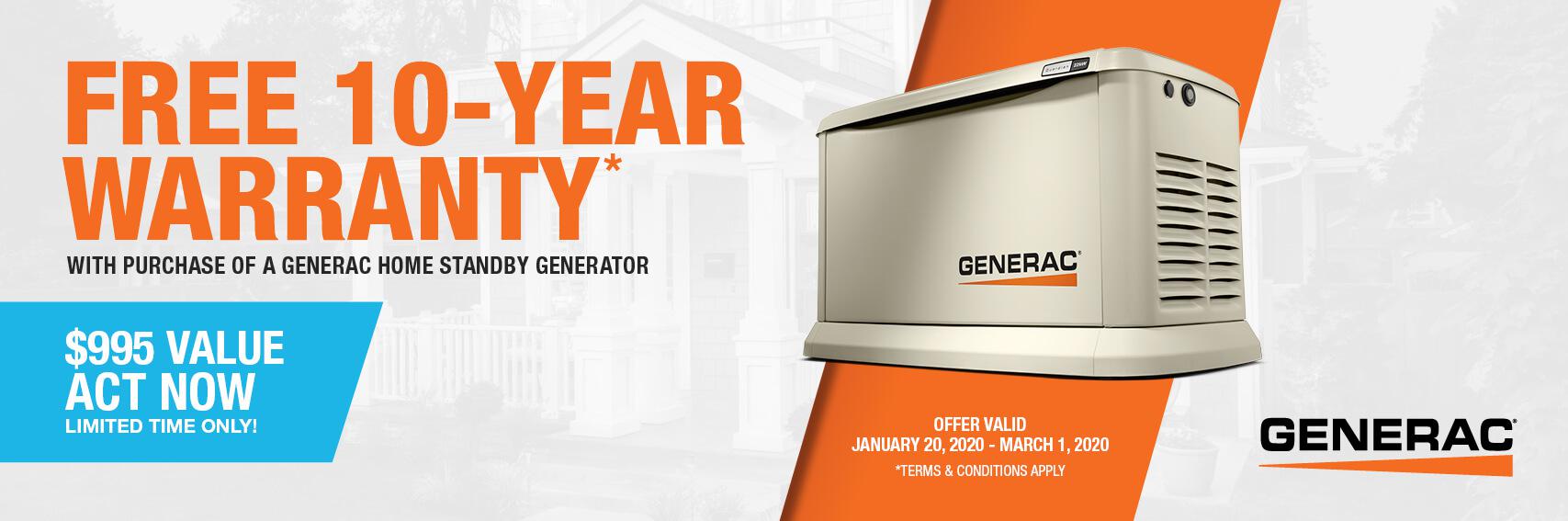 Homestandby Generator Deal | Warranty Offer | Generac Dealer | Cody, WY